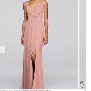 Long Bridesmaid/Guest Dress with Beaded Straps.
